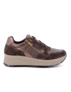 IGI &Co Sneakers Lacci Zip Plantare Estraibile Testa di Moro