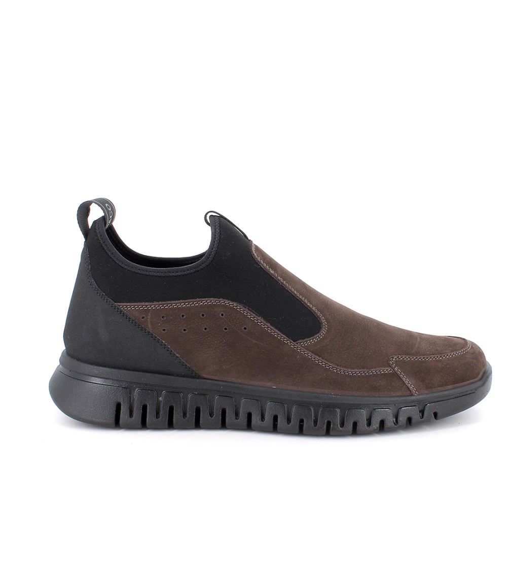 IGI &Co Slipon Morbido e Leggero Effetto Calzino Elastico Marrone Nero