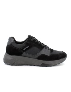 IGI &Co Sneakers Pelle Camoscio Plantare Estraibile Nero