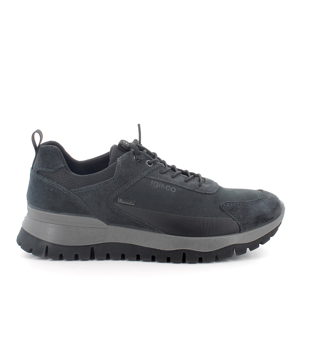 IGI &Co Sneakers Goretex Lacci Elastici Plantare Estraibile Blu