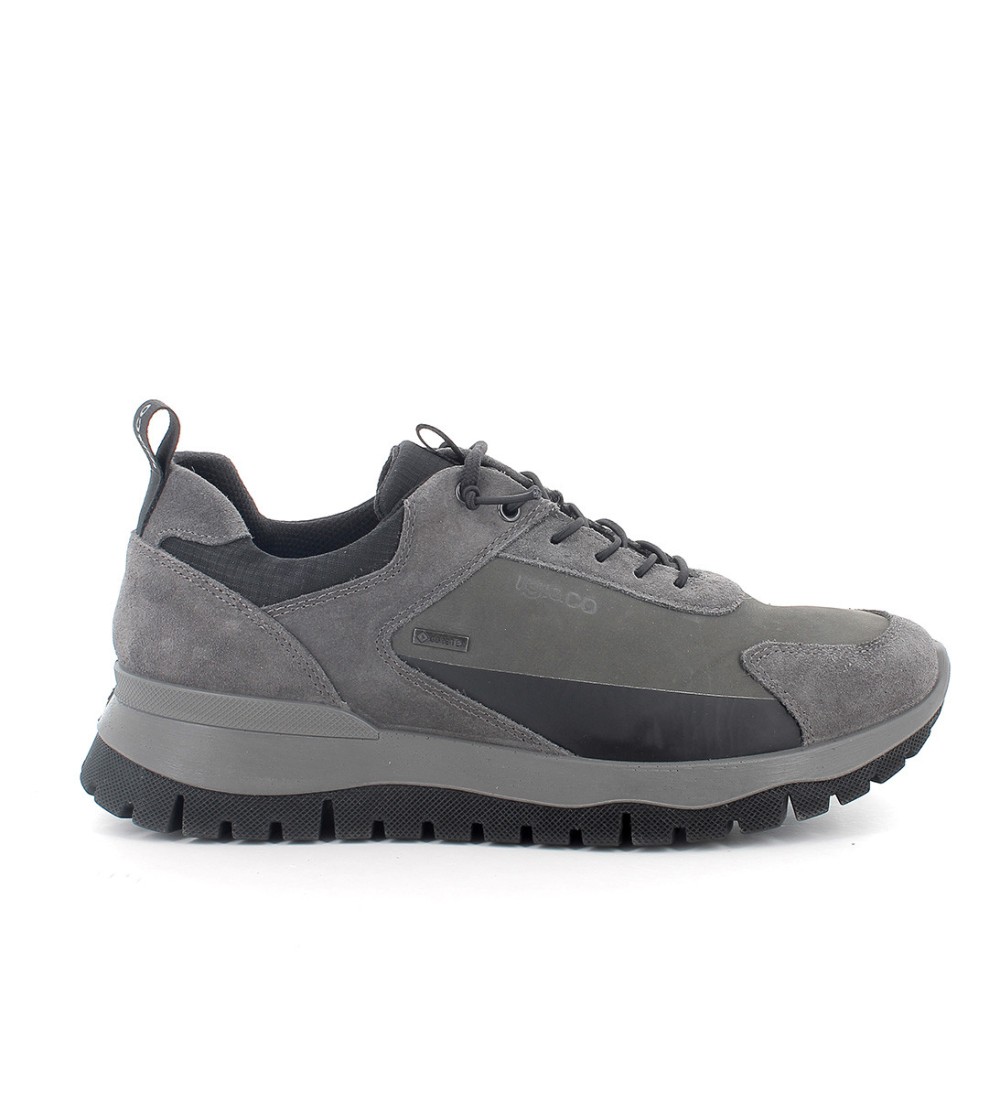 IGI &Co Sneakers Goretex Lacci Elastici Plantare Estraibile Grigio