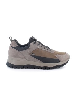 IGI &Co Sneakers Goretex Lacci Elastici Plantare Estraibile Marrone Grigio