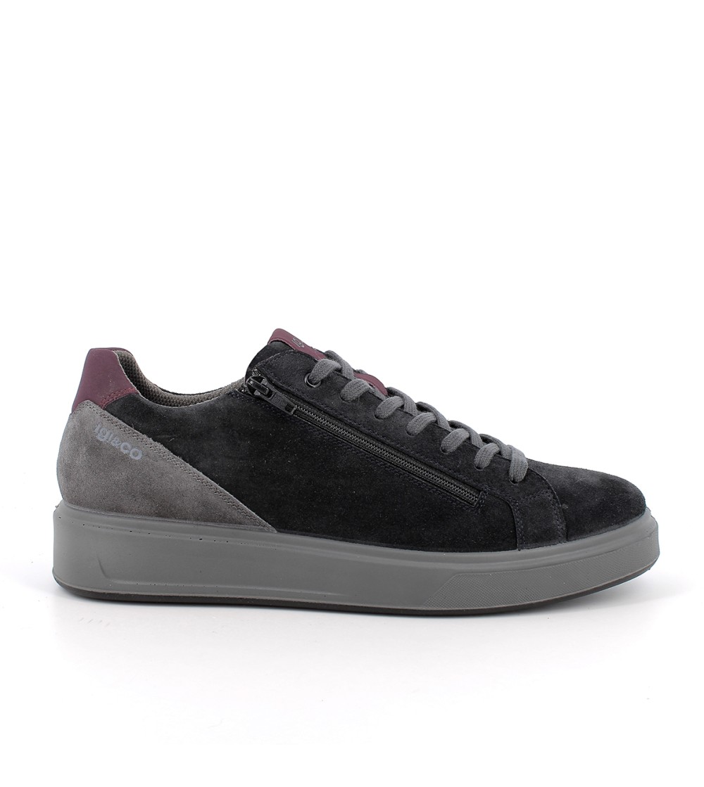 IGI &Co Sneakers Lacci Zip Laterale Plantare Estraibile Blu