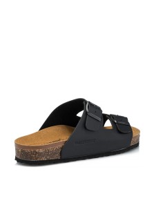 Valleverde Ciabatta Biosoft Doppia Fibbia Nero