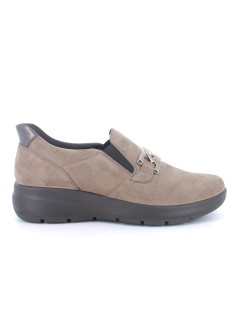 Enval Soft Slipon Elastici Plantare Memory Estraibile Camoscio Fango