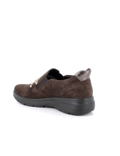 Enval Soft Slipon Elastici Plantare Memory Estraibile Camoscio Moro