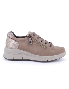 Enval Soft Sneakers Zeppa Zip Plantare Memory Estraibile Fango