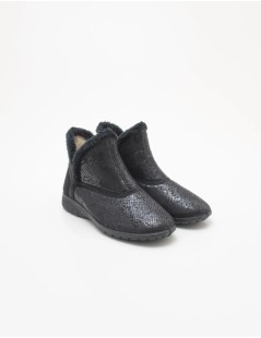 Loren Tronchetti Elasticizzati Eco Peluche Plantare Estraibile Nero