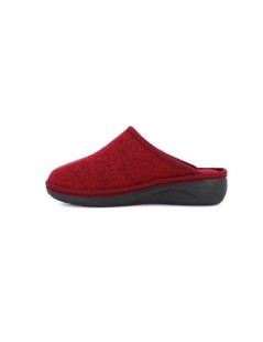 Grunland Ciabatta Zeppa Collo Alto con Spilla Bordeaux