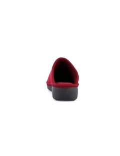 Grunland Ciabatta Zeppa Collo Alto con Spilla Bordeaux
