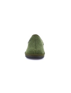 Grunland Ciabatta Zeppa Collo Alto con Spilla Verde