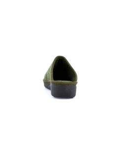 Grunland Ciabatta Zeppa Collo Alto con Spilla Verde