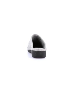 Grunland Ciabatta Zeppa Collo Alto con Spilla Grigio
