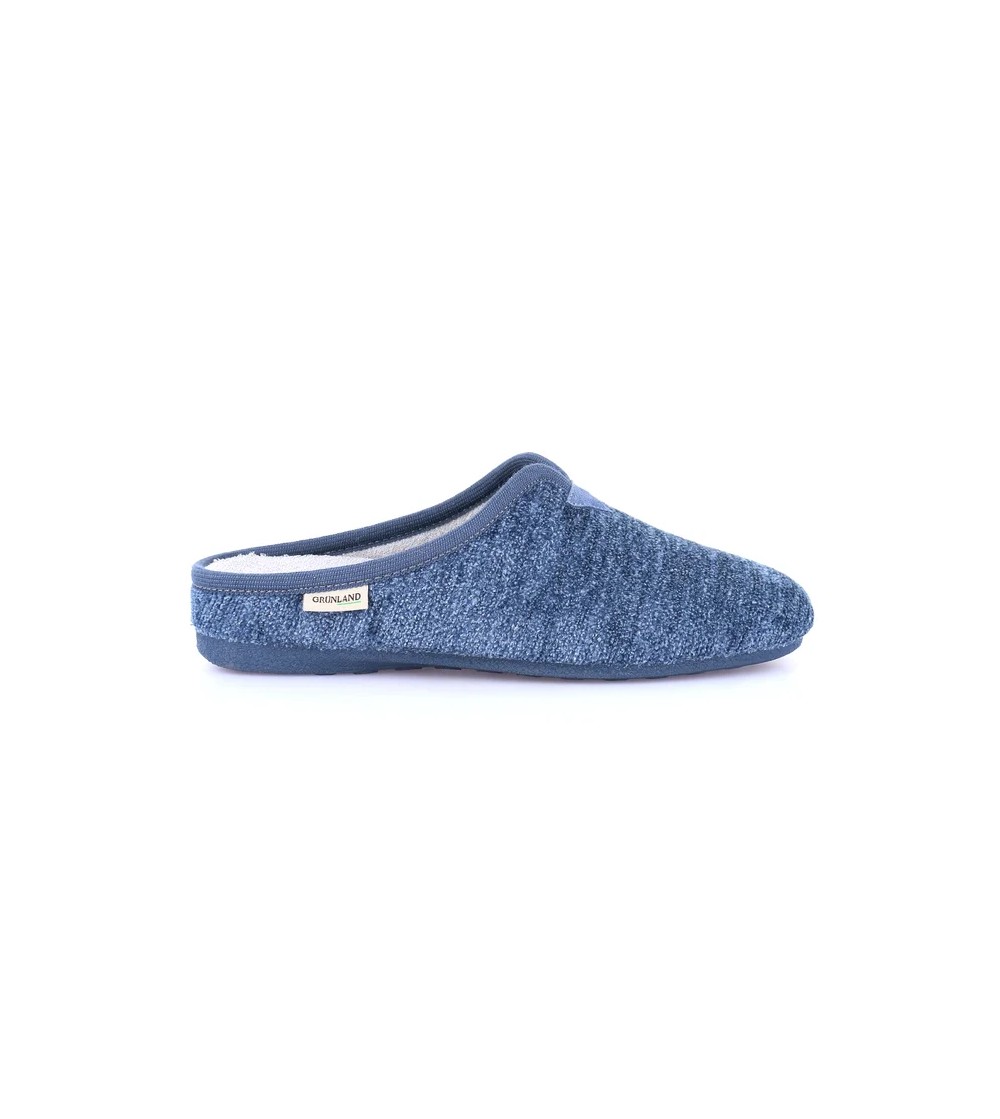 Grunland Ciabatta Zeppa Scollo v Plantare Estraibile Blu