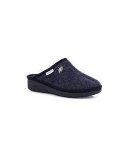 Grunland Ciabatta Zeppa Collo Alto con Spilla Blu