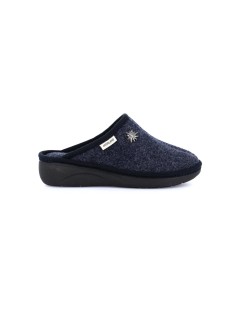 Grunland Ciabatta Zeppa Collo Alto con Spilla Blu