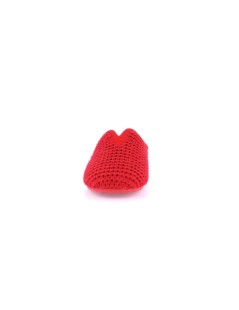 Grunland Ciabatta Tessuto Zeppa Scollo Plantare Estraibile Rosso