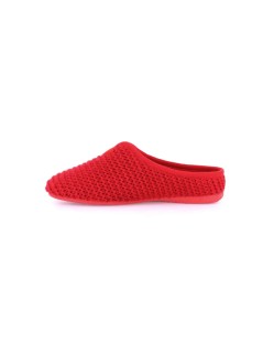 Grunland Ciabatta Tessuto Zeppa Scollo Plantare Estraibile Rosso