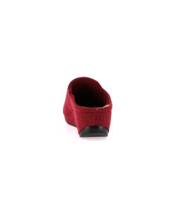 Grunland Ciabatta Zeppa Media Plantare Pelle Elastico Collo Bordeaux