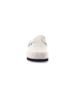 Grunland Ciabatta Boston Zeppa Media Sughero Plantare Pelle Taupe