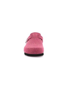 Grunland Ciabatta Boston Zeppa Media Sughero Plantare Pelle Magenta