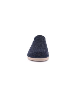 Grunland Ciabatta Zeppa Feltro Plantare Memory Fiore Blu