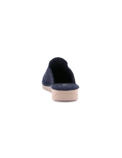 Grunland Ciabatta Zeppa Feltro Plantare Memory Fiore Blu