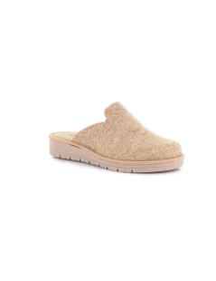 Grunland Ciabatta Zeppa Feltro Plantare Memory Fiore Beige