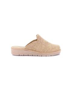 Grunland Ciabatta Zeppa Feltro Plantare Memory Fiore Beige