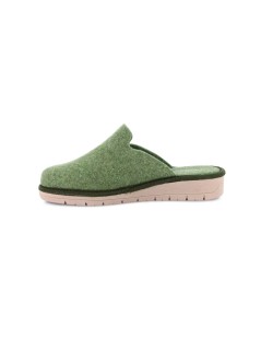 Grunland Ciabatta Zeppa Feltro Plantare Memory Fiore Verde