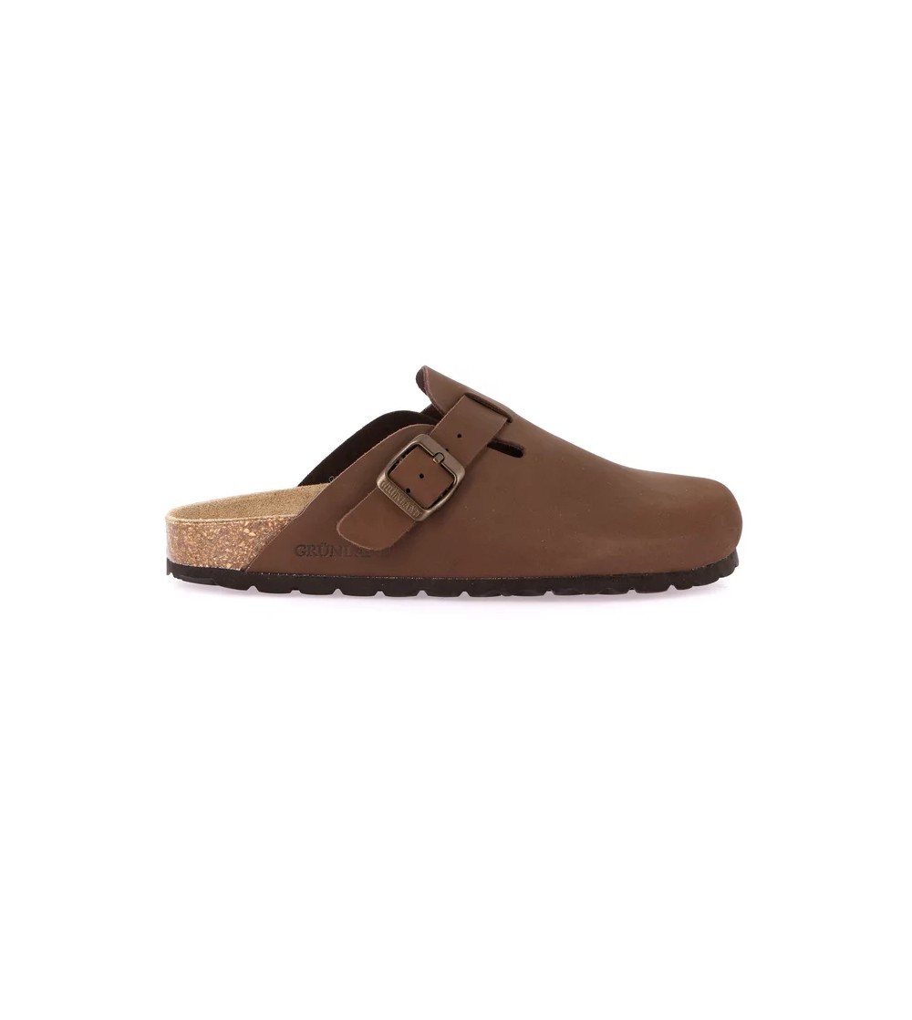 Grunland Sabot Boston Fibbia Regolabile Marrone