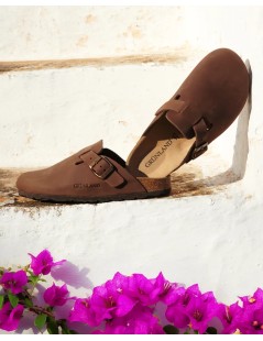 Grunland Sabot Boston Fibbia Regolabile Marrone