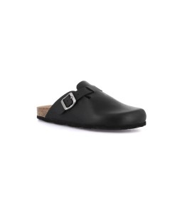Grunland Sabot Boston Fondo Sughero Fibbia Regolabile Nero