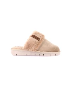 Grunland Ciabatta Velluto Interno Pelliccia Beige