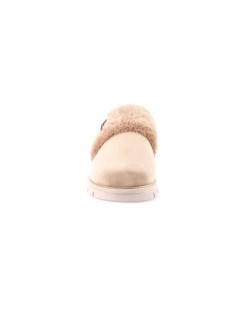 Grunland Ciabatta Velluto Interno Pelliccia Beige