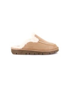 Grunland Ciabatte Camoscio Interno Pelliccia Beige