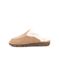 Grunland Ciabatte Camoscio Interno Pelliccia Beige