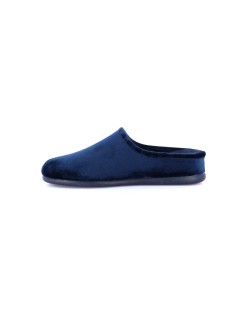 Grunland Ciabatta Zeppa Velluto Plantare Sughero Foderato Blu