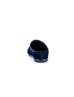 Grunland Ciabatta Zeppa Velluto Plantare Sughero Foderato Blu