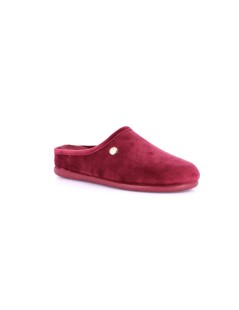 Grunland Ciabatta Zeppa Velluto Plantare Sughero Foderato Bordeaux