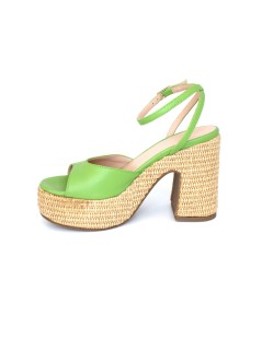 Lorenzo Mari Sandalo Zeppa Tacco Corda Kiwi