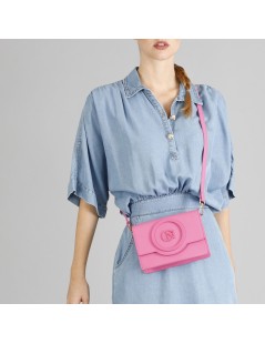 Cafè Noir Tracollina Rettangolare Patta Logo Fuxia