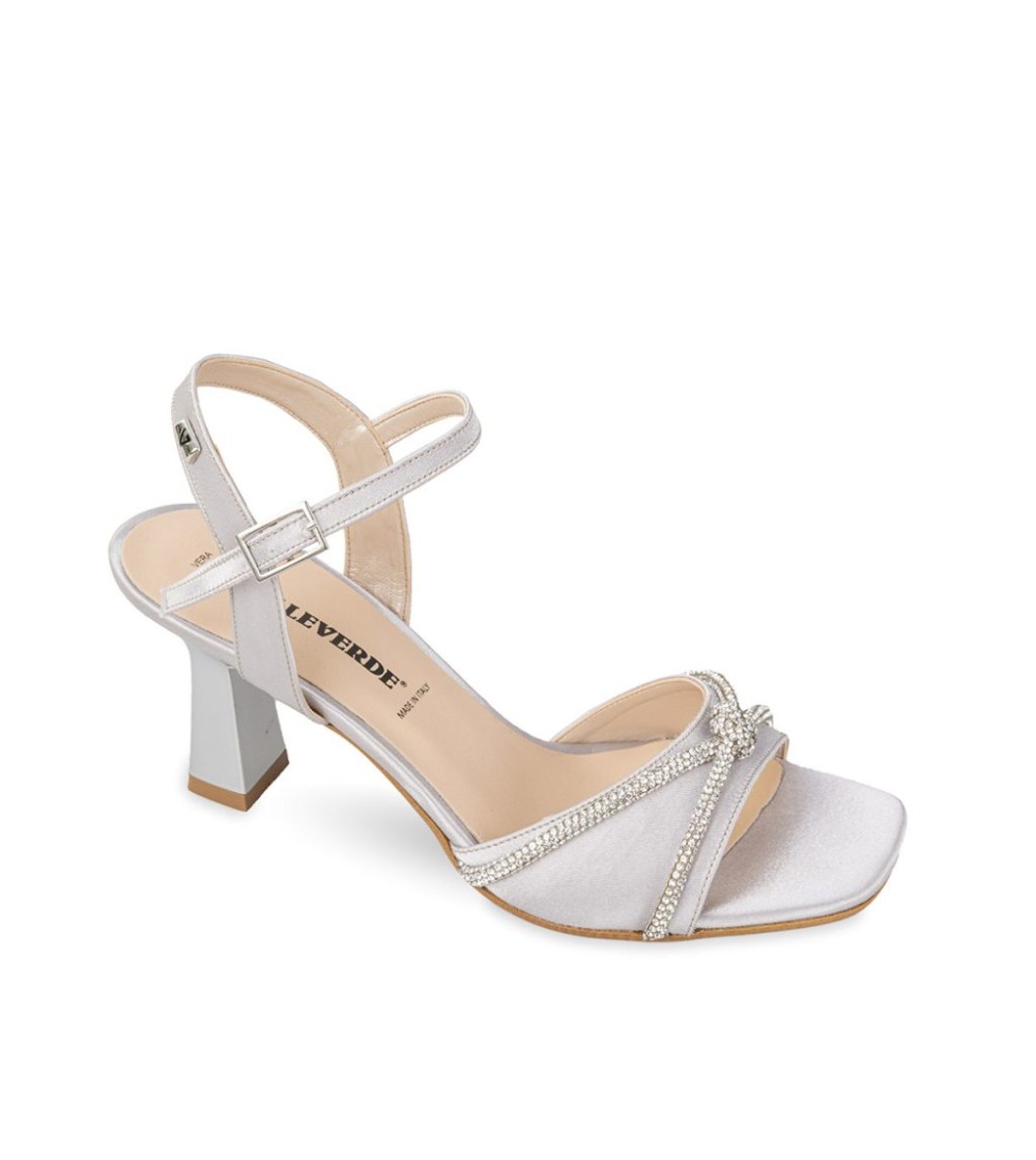 Valleverde Sandalo  Fascia con Nodo Strass Cavigliera Perla