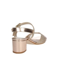 Valleverde Sandalo Tacco Medio Braccialetto Notturno Cipria