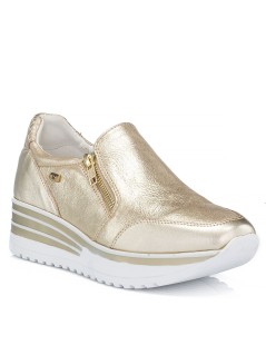 Valleverde Slipon Zeppa Media Zip Vaschetta Oro
