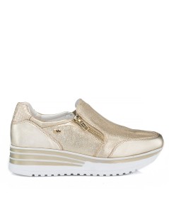 Valleverde Slipon Zeppa Media Zip Vaschetta Oro