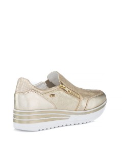 Valleverde Slipon Zeppa Media Zip Vaschetta Oro