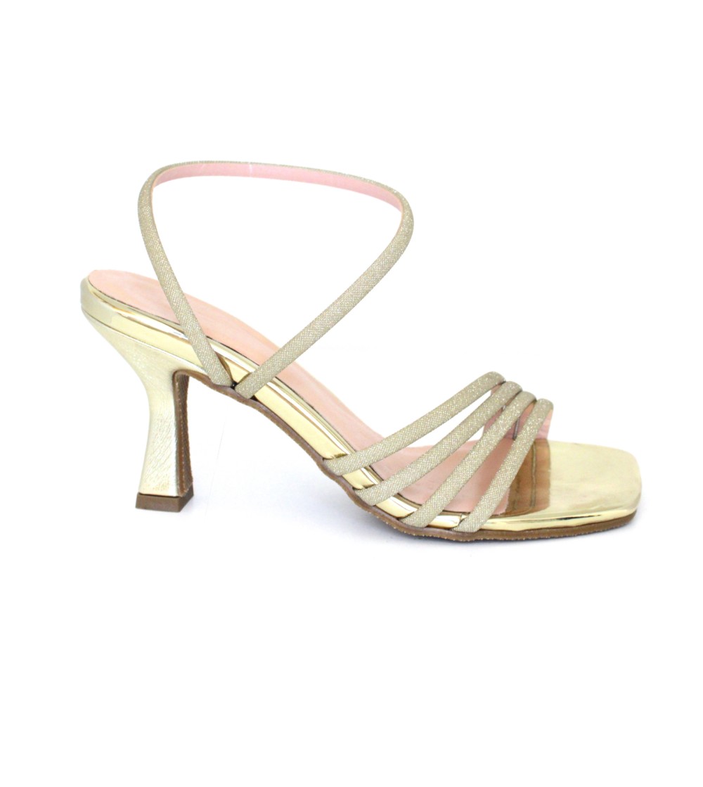 Lorenzo Mari Sandalo Anello Caviglia Glitter Platino