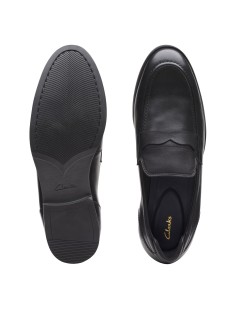 Clarks Mocassino College Bradish Morsetto Nero