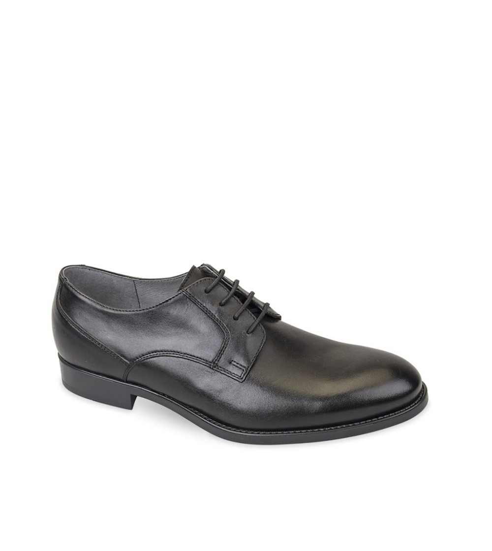 Valleverde Stringate Derby Liscio Tacco Nero